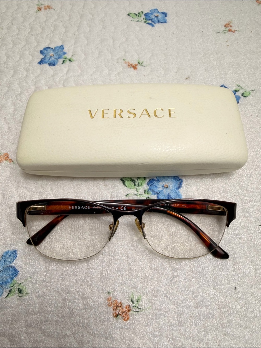 Versace Tortoiseshell Brown Glasses MOD 1222 1344 53017 140